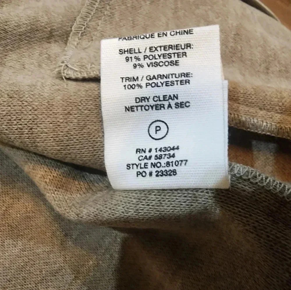 Avec Les Filles Women's zip front aviator jacket oatmeal size Medium New - Picture 9 of 9